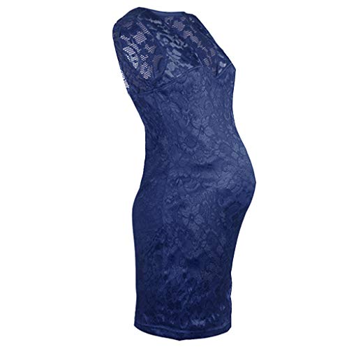 PAOLIAN Vestidos de Maternidad Tirantes Corto Verano Sexy Casual Vestidos de Mujer Embarazadas Fiesta Talla Grande Sin Mangas Ropa Premamá Fotografía Cuello V Elegantes con Encaje