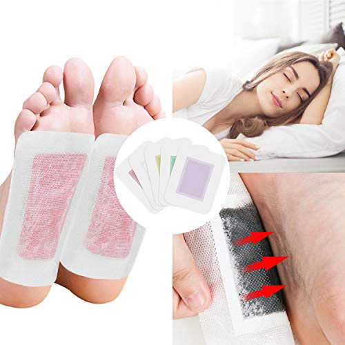 Parches para los Pies, Kapmore 20 PCS Parches Detox para Pies Parches Desintoxicantes Parches Desintoxicación Eliminar Toxinas del Cuerpo, Cuidado de la Salud (20PCS)