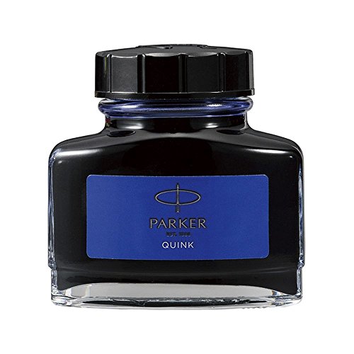 Parker tintero de tinta líquida Quink para plumas estilográficas, 57 ml, en caja, color azul