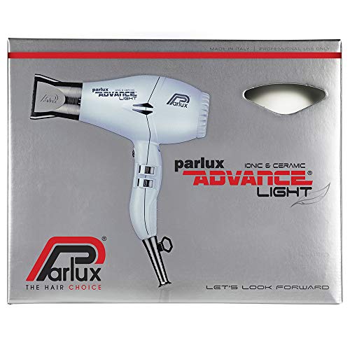 Parlux Advance Light - Secador de pelo ionico, Blanco