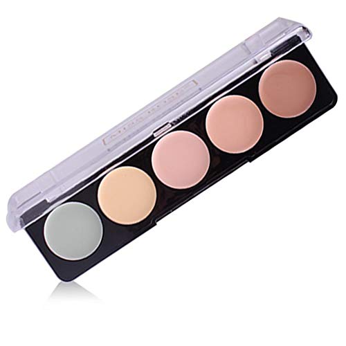 PhantomSky 5 Colores Corrector Camuflaje Paleta de Maquillaje Cosmética Crema - Perfecto para Uso Profesional y Diario