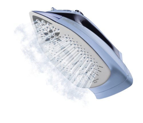 Philips Azur GC4865/02 Plancha de Vapor Continuo 40 g/min, Golpe de 200 g, 2400 W, 0.35 litros, 0.35, Compuesto, Azul Oscuro