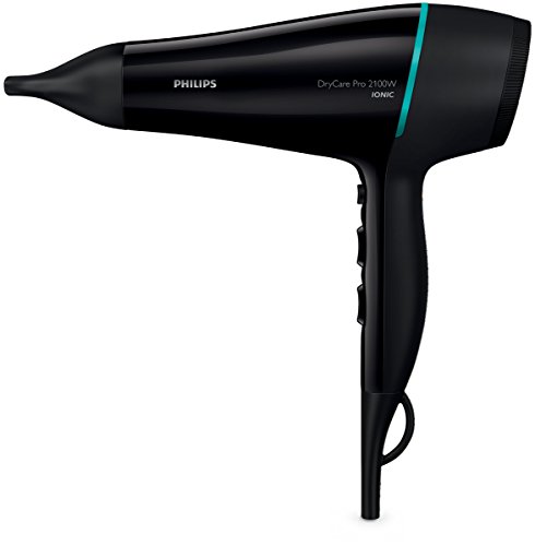 Philips Thermoprotect BHD174/00 - Secador de Pelo Profesional, Motor AC, Iones, Boquilla 7 mm y 3 Velocidades, 3 Temperaturas, 2200 W, Negro y Lila