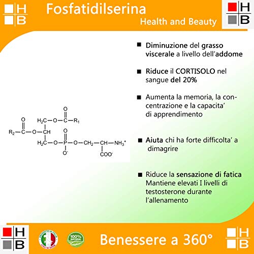 PHS-150 - Aparato de foSFATIDILSERINA - 60 CPS - Para aquellos que no pierden peso - Gonificador abdominal - Reduce el cortinillo en la sangre - Grasa abdominal 100 % italiana.