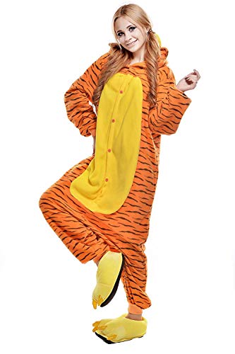 Pijamas Unicornio Unisex Disfraz de Adulto Animal Cosplay Entero Traje Ropa de Dormir Halloween y Navidad