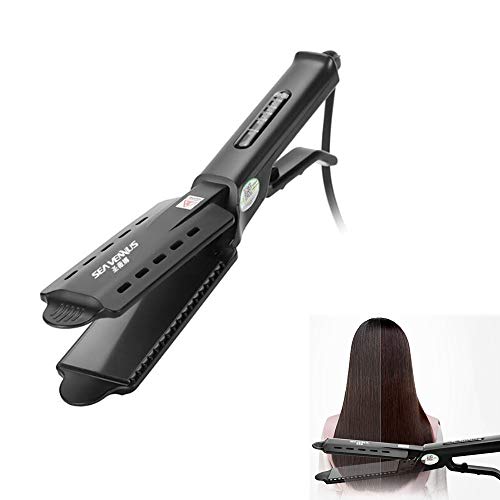 Plancha de pelo de hierro plano iónico de turmalina de cerámica, planeador de salón profesional, planchas de vapor para alisar y rizar el cabello (Plancha de pelo)