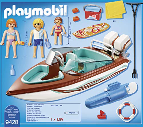 PLAYMOBIL- Lancha Motor Submarino Juguete, Multicolor (geobra Brandstätter 9428)