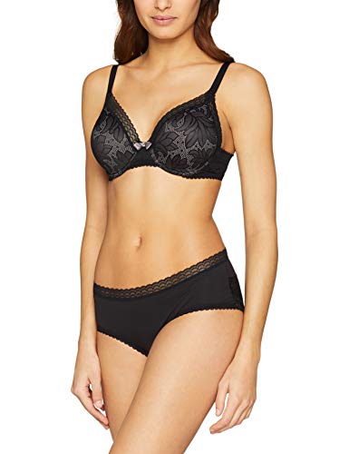 Playtex Invisible Elegance Full Cup Bra Sujetador con Aros, Negro (Black 001), 110C (Talla del Fabricante: 42C) para Mujer