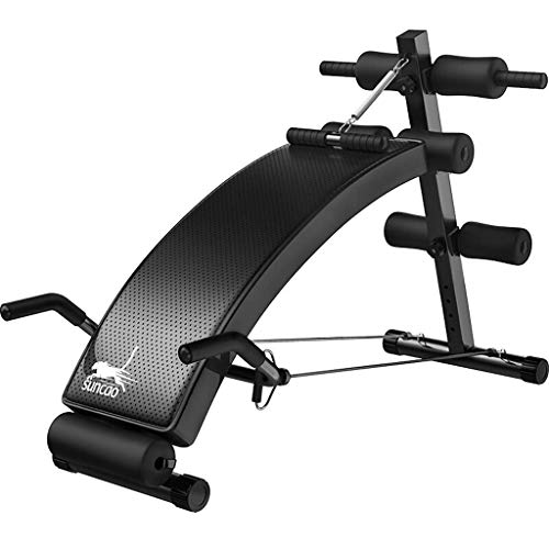 PLLP Fitness Chair, Dumbbell Bench-Ajustable En forma de arco Declive Siéntate Bench Crunch Board Ejercicio Fitness Fitness, Diseño ergonómico, más allá de 180 y grados; Estiramiento, 360 & Deg; Reto