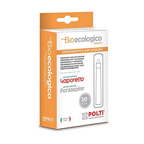 Polti Bioecologico, anti espumante y desodorante con fragancia a cítricos para Polti Lecologico y Lecoaspira + Kalstop - Anticalcáreo para aparatos con caldera, no tóxico