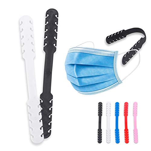 POPP® Salva orejas reutilizables para mascarillas,10 PCS 20 PCS 30PCS 50PCS 100 PCS Extensión Gancho, Hebilla de extension Ajustable Máscara (Pack 10 PCS)