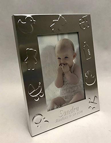 Portafotos PERSONALIZADOS para bautizo marcos pequeños niño/niña GRABADOS (pack 15 unidades)