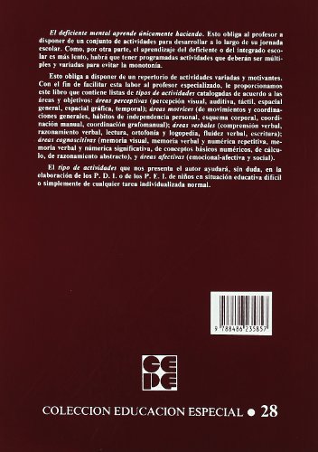 Programación de Actividades para Educación Especial: 28 (Educación especial y dificultades de aprendizaje)