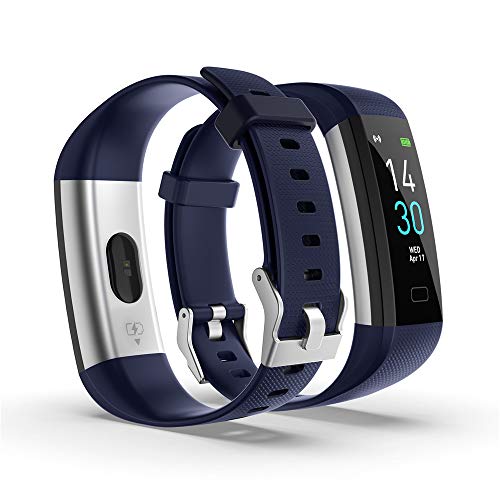 Pulsera Actividad Impermeable IP68,Color Screen con 14 Modos de Deporte,Pulsera Inteligente con Pulsómetro Sueño Podómetro,Monitor de Calorías