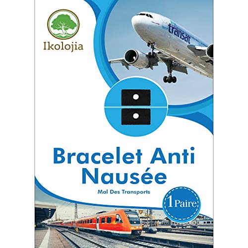 Pulsera de acupresión para adultos y niños (1 par) | Anti-Nausea | Eficaz y sin efectos secundarios I Instrucciones en línea en español incluidas