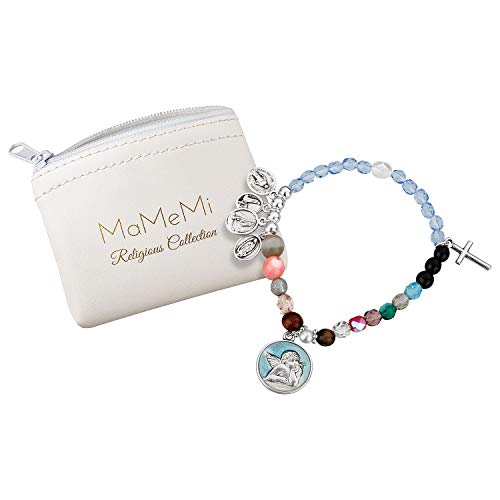 Pulsera de la vida María de hermosas perlas de cristal y colgantes