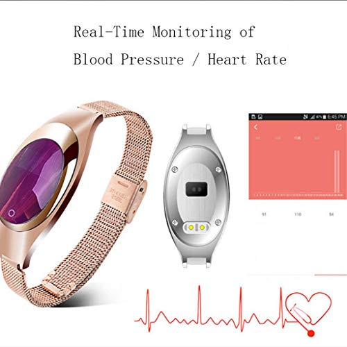 Pulsera Inteligente Regalo de Mujer de Gama Alta frecuencia cardíaca oxígeno en la Sangre medidor de presión Arterial recordatorio de Paso sueño explosión Reloj Inteligente de Metal