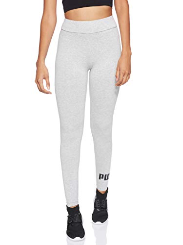 PUMA Essentials Logo W Legging Deportivo de Talle Alto, Mujer, Gris (Light Gray Heather), S