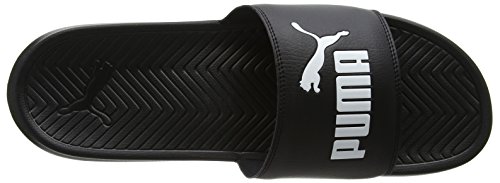 PUMA Popcat, Sandalias deslizantes Unisex Adulto, Negro (Black/Black/White), 43 EU