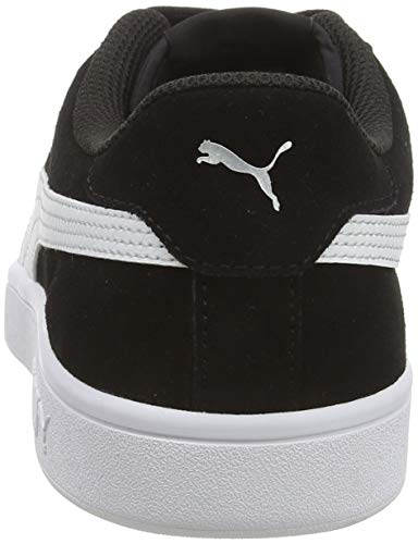 PUMA Smash V2, Zapatillas Unisex Adulto, Negro Black White Silver, 41 EU