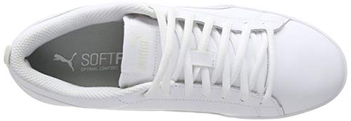 PUMA Smash WNS V2 L, Zapatillas para Mujer, Blanco White White, 42 EU