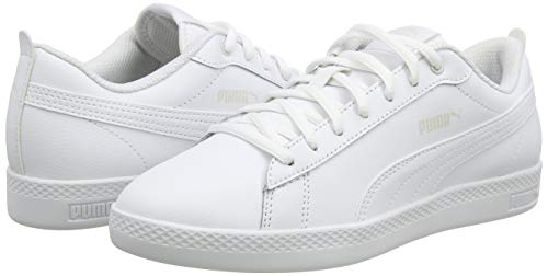 PUMA Smash WNS V2 L, Zapatillas para Mujer, Blanco White White, 42 EU