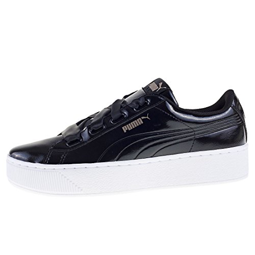 Puma Vikky Platform Ribbon P, Zapatillas para Mujer, Negro Black Black, 37 EU