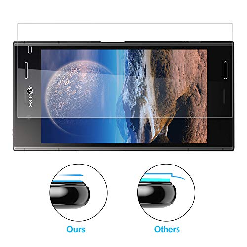 PUUDUU Protector de pantalla para Sony Xperia XZ1, [3 piezas] Vidrio templado Sony Xperia XZ1, Protector de pantalla para Sony Xperia XZ1-0.33mm HD Ultra Clear