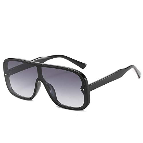 QINGZHOU Gafas De Sol,Un Conjunto De Medidor De Tendencia De Gafas De Sol De Montura Grande, Gafas De Sol Graduadas Combinadas Para Mujeres, Montura De Leopardo, Té Doble