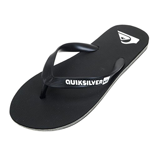 Quiksilver Molokai-Flip-Flops For Men, Zapatos de Playa y Piscina para Hombre, Negro (Black/Black/White Xkkw), 41 EU