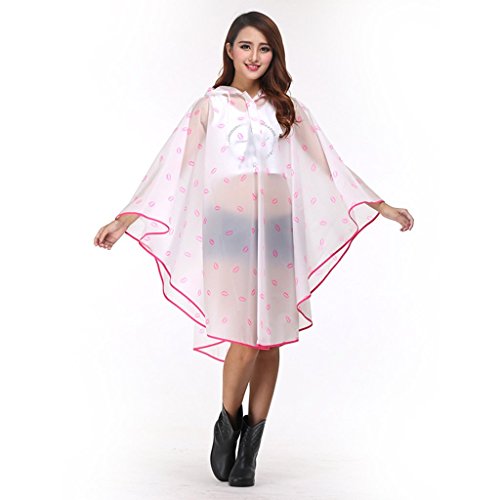 Raincoat ALXC- Gabardinas de Mujer, Impermeable Gabardina Transparente Gabardina de Tendencia de Moda Gabardina de Viaje de Estudiante de excursión de Adulto Impermeable Delgada Hermosa (Color : F)