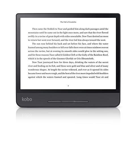 Rakuten Kobo Forma - Lector de libros electrónicos con Pantalla táctil, 8 GB, Wifi, 1440 x 1920 píxeles, 3: 4, 20.3 cm (8 "), Negro