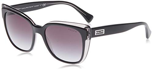 Ralph Lauren RALPH BY 0RA5242 Gafas de sol, Shiny Top Black On Grey, 55 para Mujer