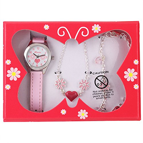 Ravel - Little Gems Reloj para niños de Cuarzo, Correa de plástico, Color Rosa