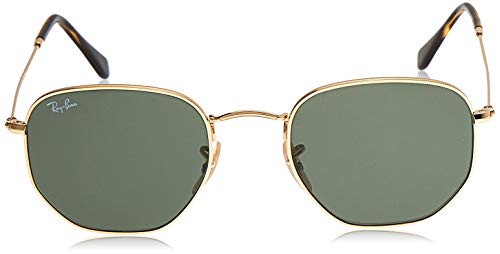 Ray-Ban Hexagonal Flat Lenses Gafas de sol, Oro (Gold), 51 para Hombre