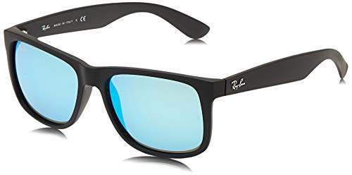 Ray-Ban Justin RB4165 - Gafas de sol Unisex, Negro (Blue 622/55), 55 mm