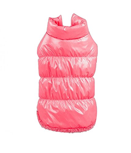 RC GearPro Forro Polar Forrado cálido Perro Chaqueta Cozy Impermeable a Prueba de Viento Chaleco del Perrito Abrigo de Invierno Ropa para Perros para Perros pequeños medianos Grandes (Pink, XS)