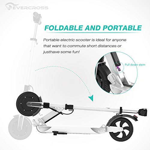 RCB Patinete Eléctrico E Scooter Plegable, Ultraligero para Adultos y Adolescentes Potente Motor, Velocidad Máx 30 km/h, 350 Vatios, Altura del Manillar Ajustable, Pantalla LCD, Impermeable