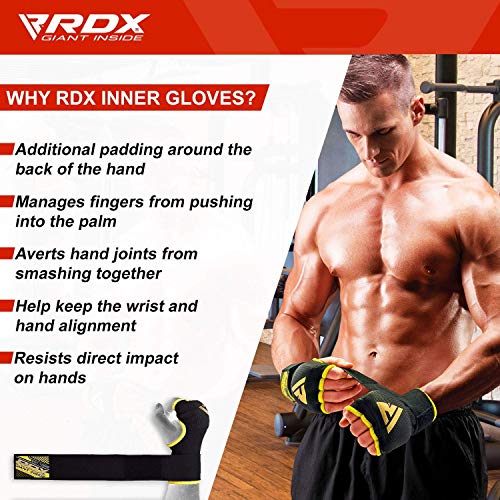 RDX Cinta Boxeo Vendas Mano Muñeca Elasticas Interiores Guantes MMA Envolturas Vendaje Kick Boxing