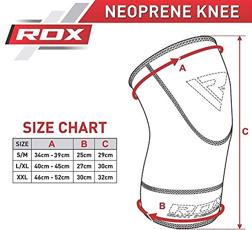 RDX Neopreno Elástica Soporte Rodilla Deportivo Fitness Ligamento Rodillera (Se Vende como un Solo Elemento)