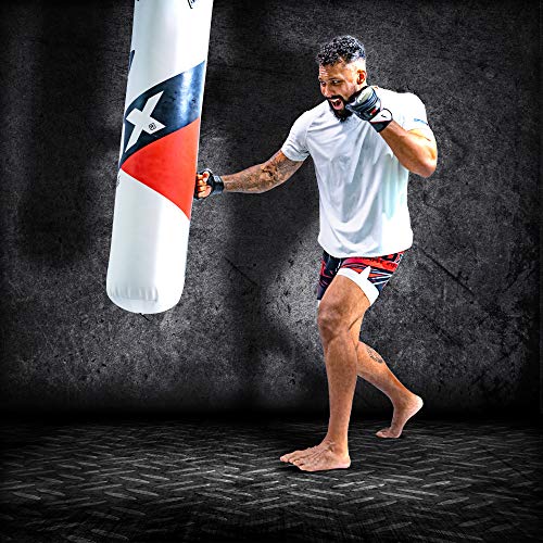 RDX Saco de Boxeo Relleno MMA Muay Thai Kick Boxing Artes Marciales con Soporte Techo Guantes Cadena 13PC 4FT 5FT Punching Bag