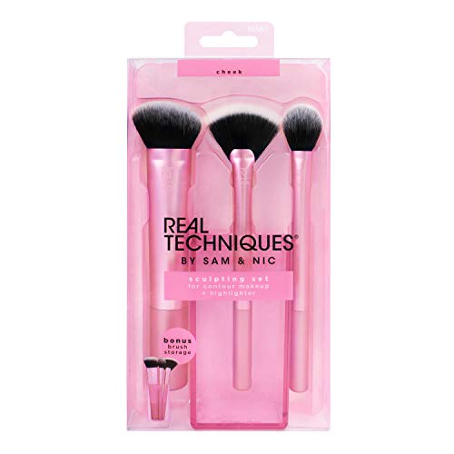 Real Techniques Sculpting Set - Juego de brochas para contorneado facial