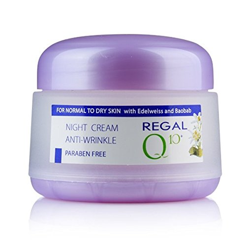 Regal Q10+ - Crema de Noche Antiarrugas con Aceite de Baobab y Edelweiss para Piel Normal a Seca