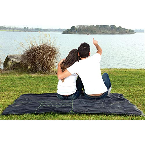 Reliable Outdoor Gear Alfombrilla de Bolsillo - Plegable, Impermeable, 140 Gramos, 1.9 m x 1.27 m - para Acampada, Picnic o Playa (2-4 Personas)