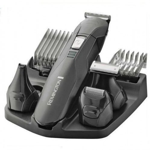 Remington Edge PG6030 – Recortador de Barba y Cortapelos, 6 Accesorios y Barbero, Inalámbrico, Lavable, Apto para Vello de Nariz, Orejas y Cejas, Negro