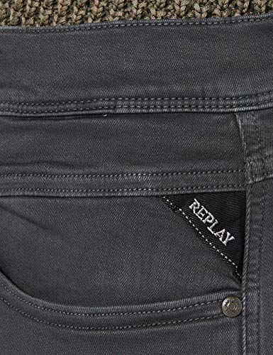 REPLAY Anbass Vaqueros Slim, Negro (Blackboard 290), W31/L32 (Talla del Fabricante: 31) para Hombre