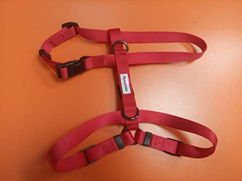 Resppet Arnés para Perro. Arnés para Perro en Forma de H, Color Rojo. (M)