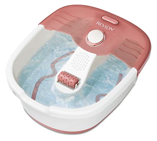 Revlon Pediprep - Bañera de hidromasaje para pies, Set de spa y pedicura, con nueve accesorios