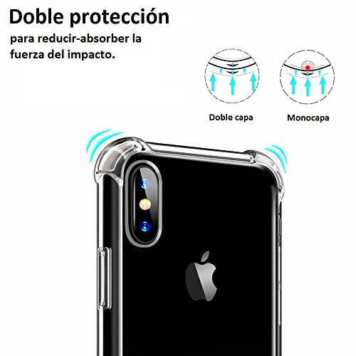 REY Funda Anti-Shock Gel Transparente para Huawei P Smart 2019 - Honor 10 Lite, Ultra Fina 0,33mm, Esquinas Reforzadas, Silicona TPU de Alta Resistencia y Flexibilidad