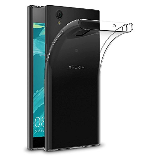 REY Funda Carcasa Gel Transparente para Sony Xperia L1, Ultra Fina 0,33mm, Silicona TPU de Alta Resistencia y Flexibilidad